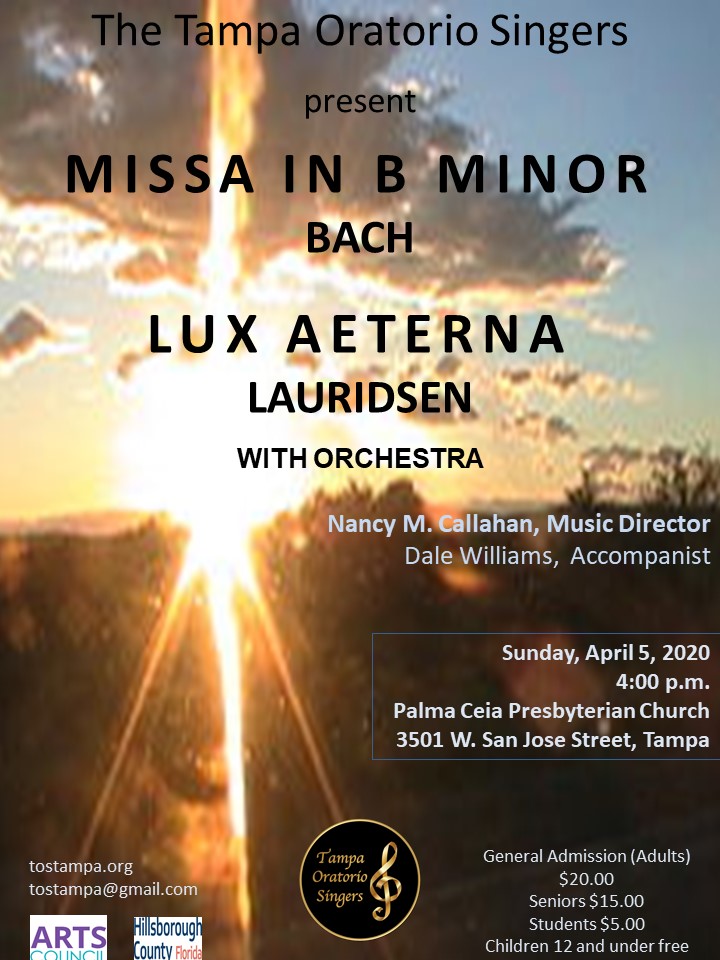 Míssa in B Minor, Bach, Lux Aeterna, Lauridsen